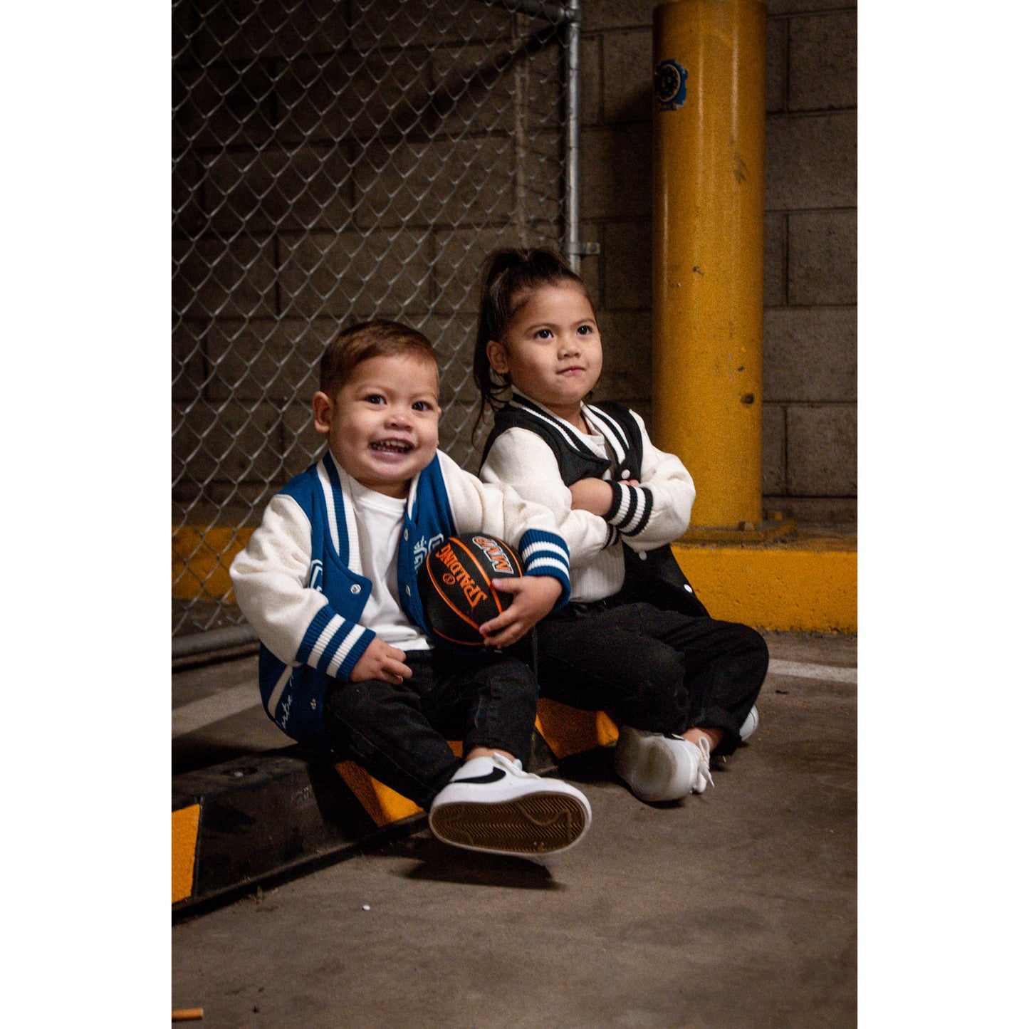 Blue Kids Champions Varsity Jacket