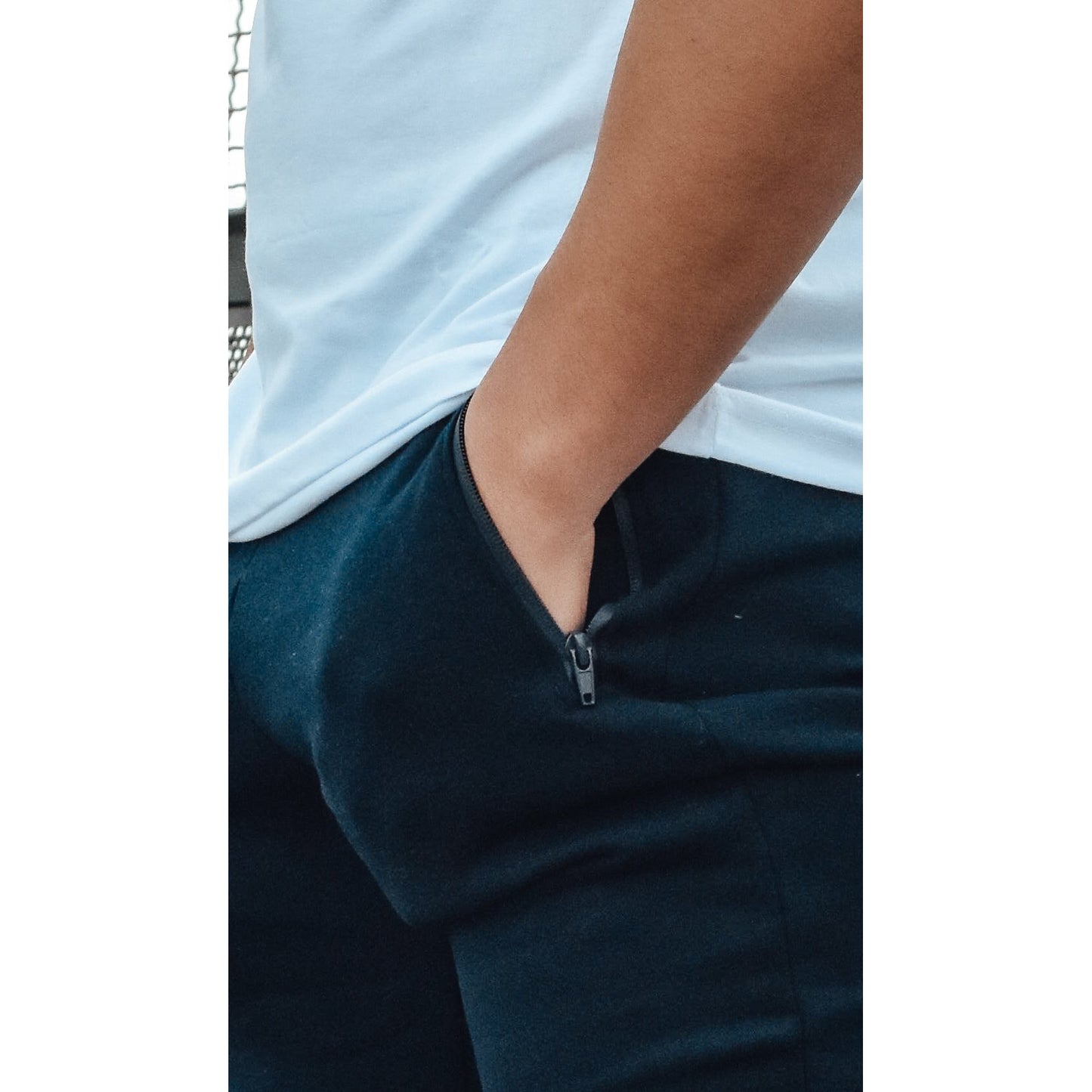 Navy Signature Track Pants