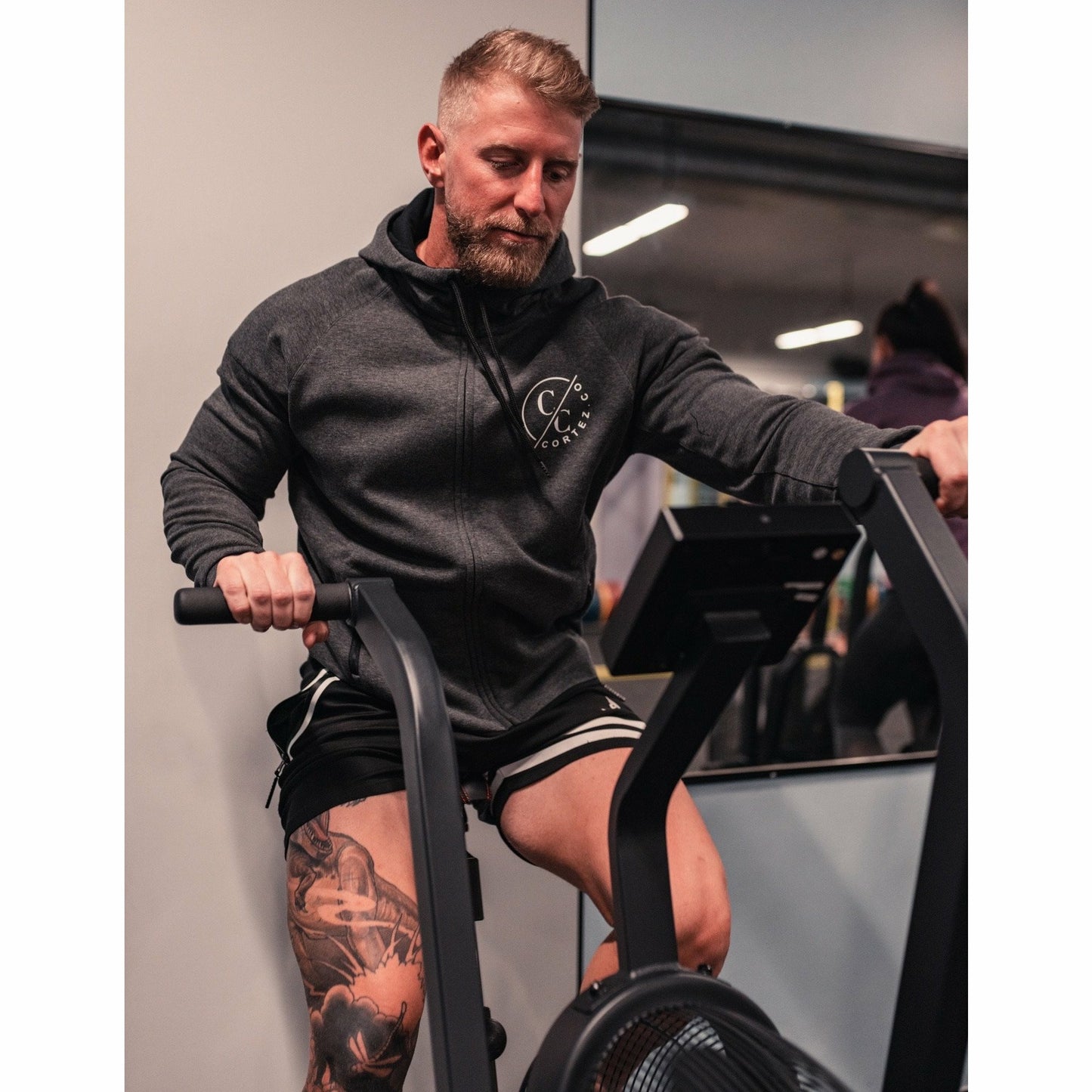 Dark Marl Elite Zip Up Hoodie