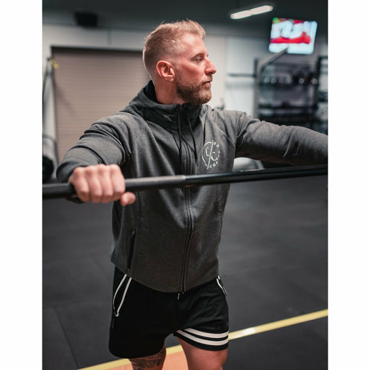 Dark Marl Elite Zip Up Hoodie