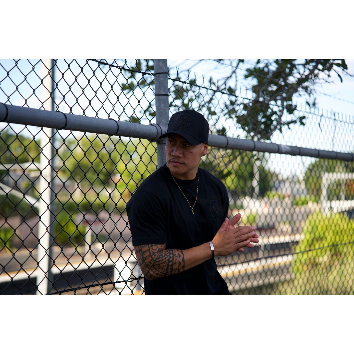 BLK ON BLK A-Frame CC Snapback