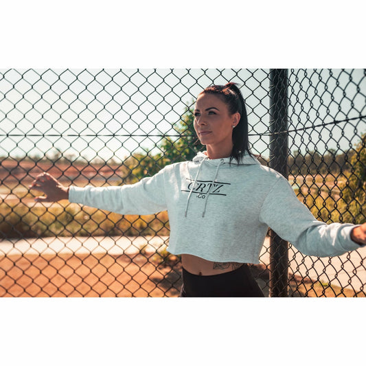 Marl Lifestyle Crop Hoodie